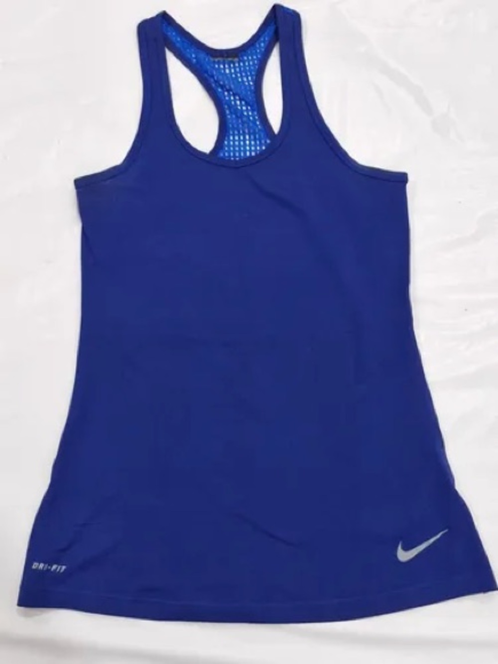 Nike Blue Dri-FIT Mesh Racerback Tank
